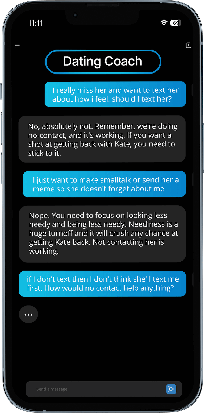 Dating Coach Chatbot Preview